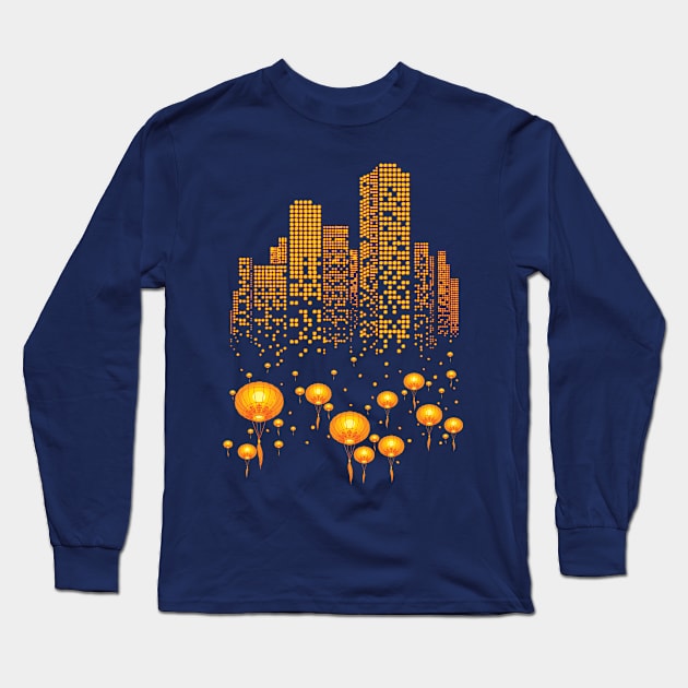 Lantern City Long Sleeve T-Shirt by Daletheskater